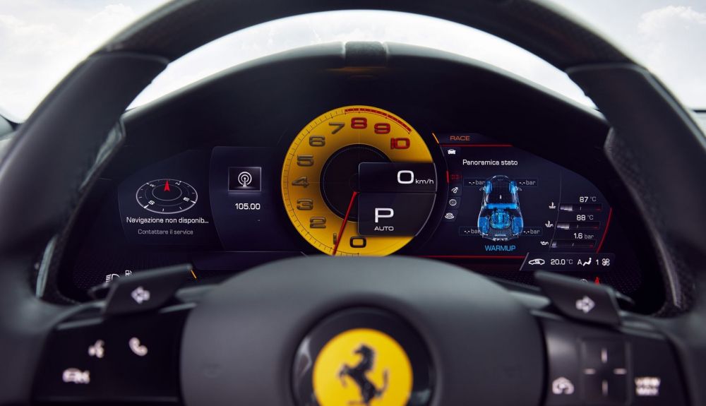 Volante del Ferrari Roma Volante del Ferrari Roma
