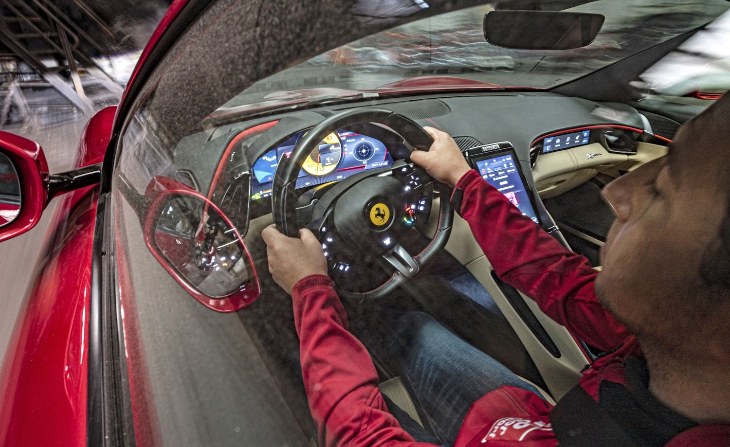 Interior del Ferrari Roma