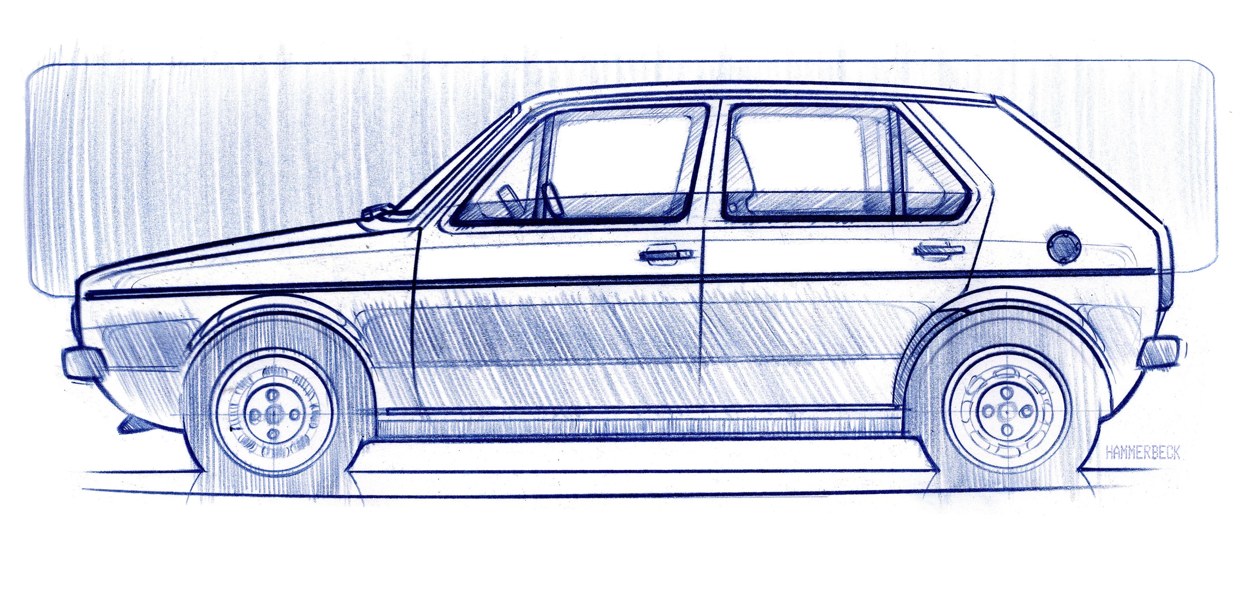 Bocetos Volkswagen Golf Mk1