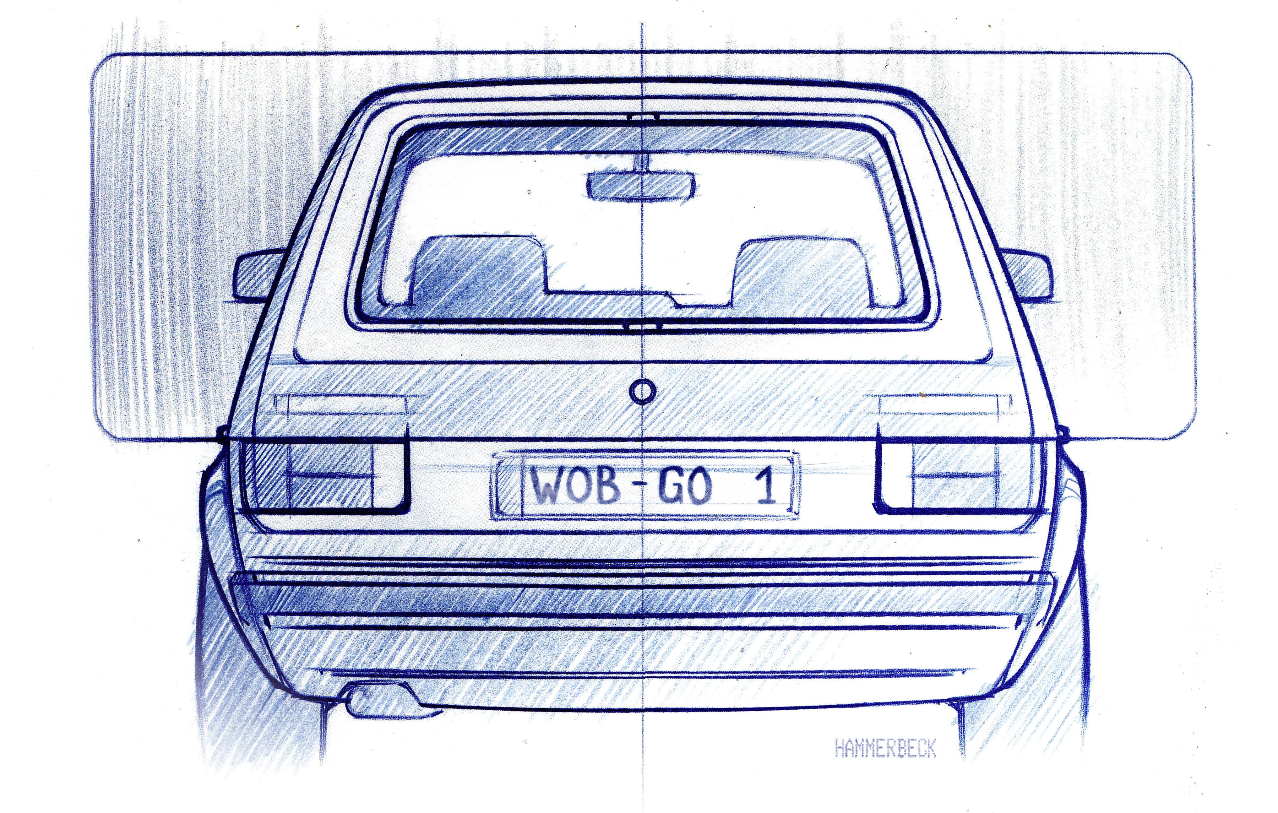 Bocetos Volkswagen Golf Mk1