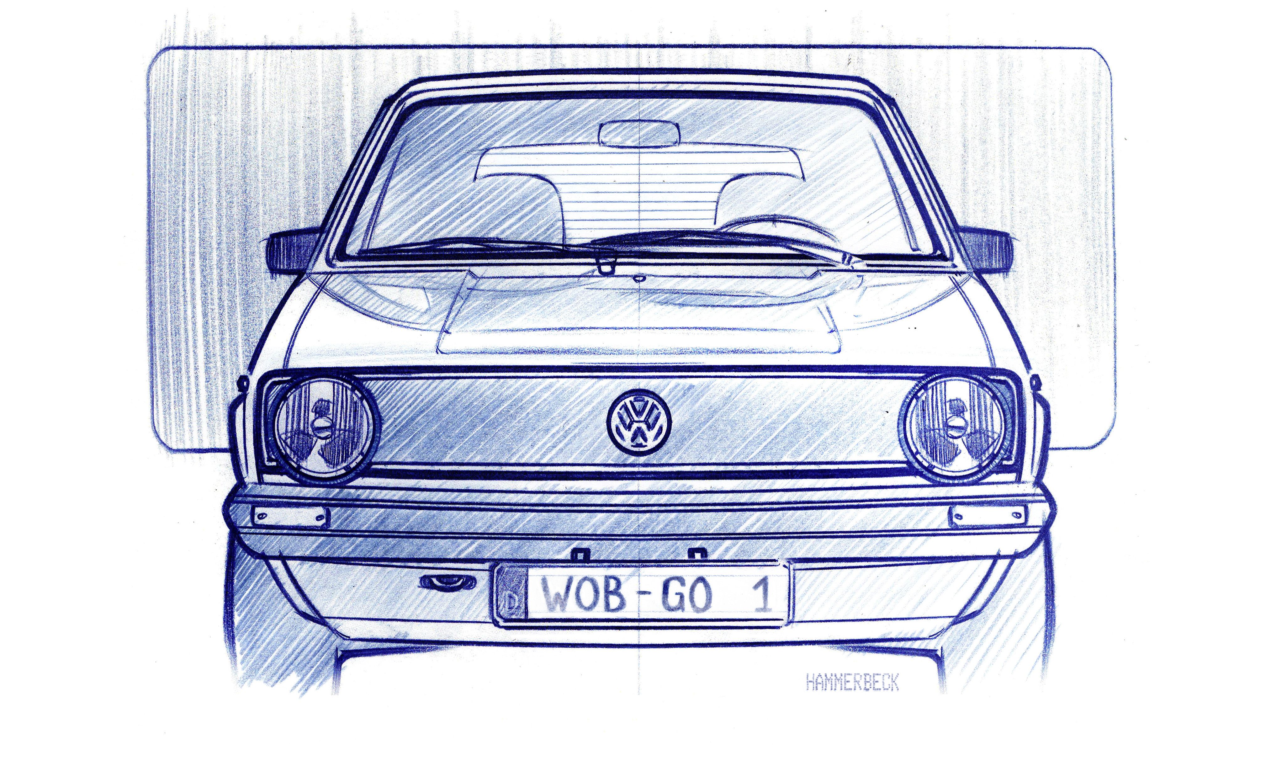 Bocetos Volkswagen Golf Mk1