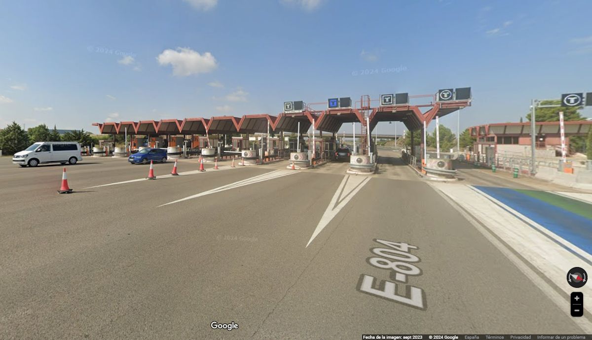 Esta es la próxima gran autopista de peaje que va a pasar a ser ya gratis por fin en España. Foto: Google Maps.