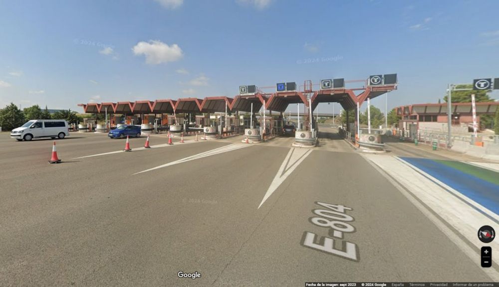 Esta es la próxima gran autopista de peaje que va a pasar a ser ya gratis por fin en España. Foto: Google Maps.