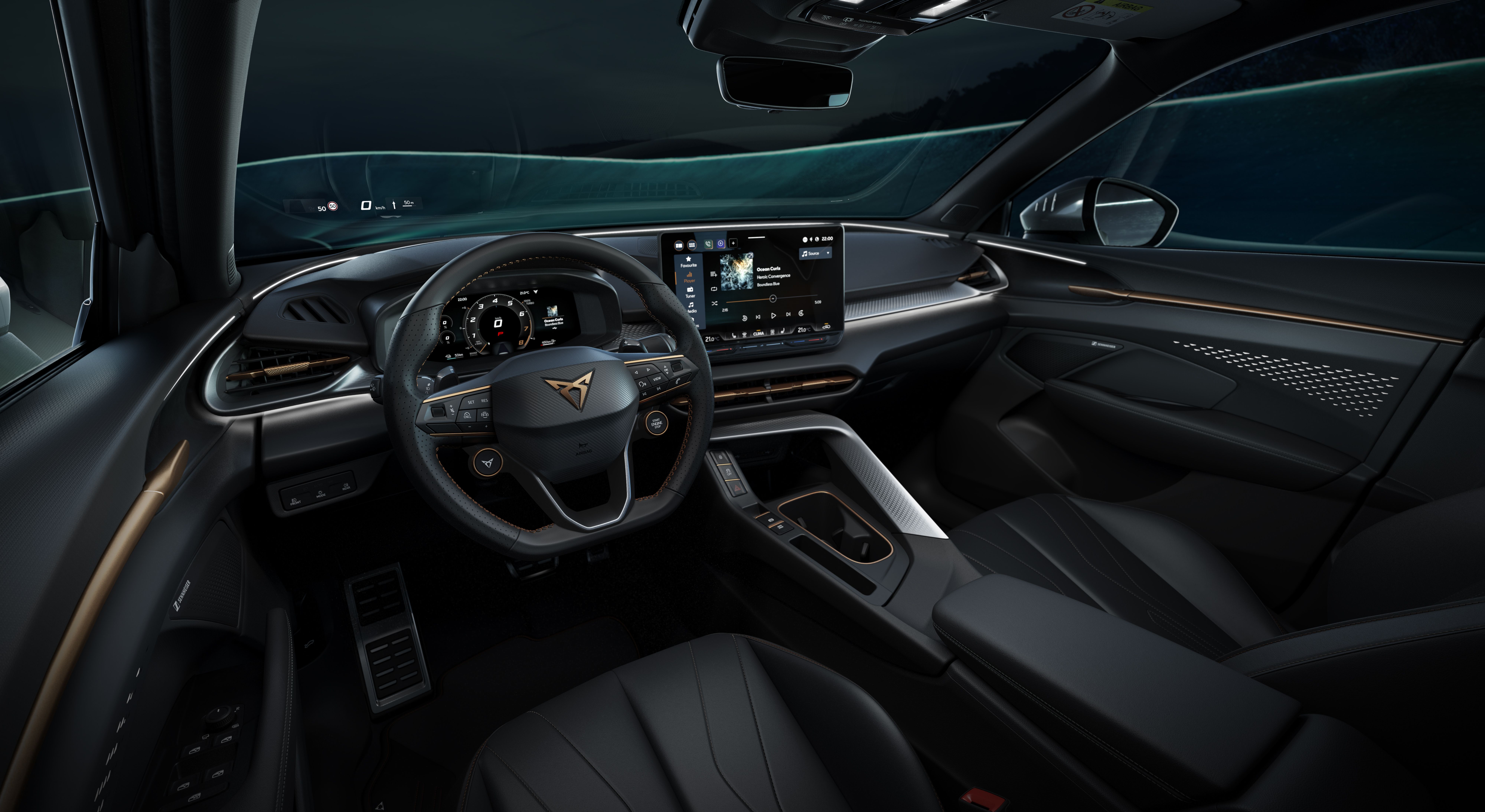 Así es el interior del Cupra Terramar