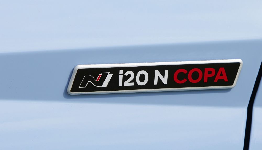 Insignia del exterior del Hyundai i20 N Copa Insignia del exterior del Hyundai i20 N Copa