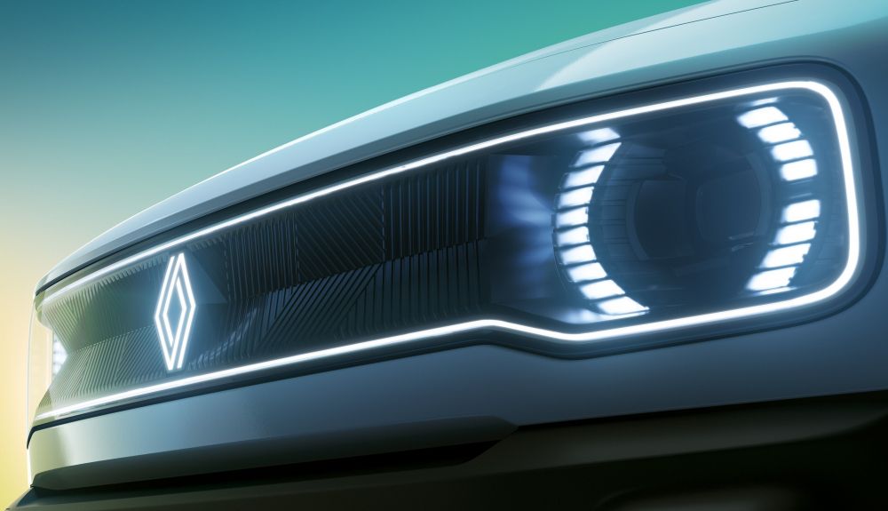 Renault desvela las primeras fotos del nuevo R4, con parrilla frontal iluminada