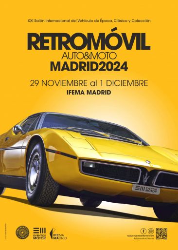Cartel del Salón Retromóvil Madrid 2024