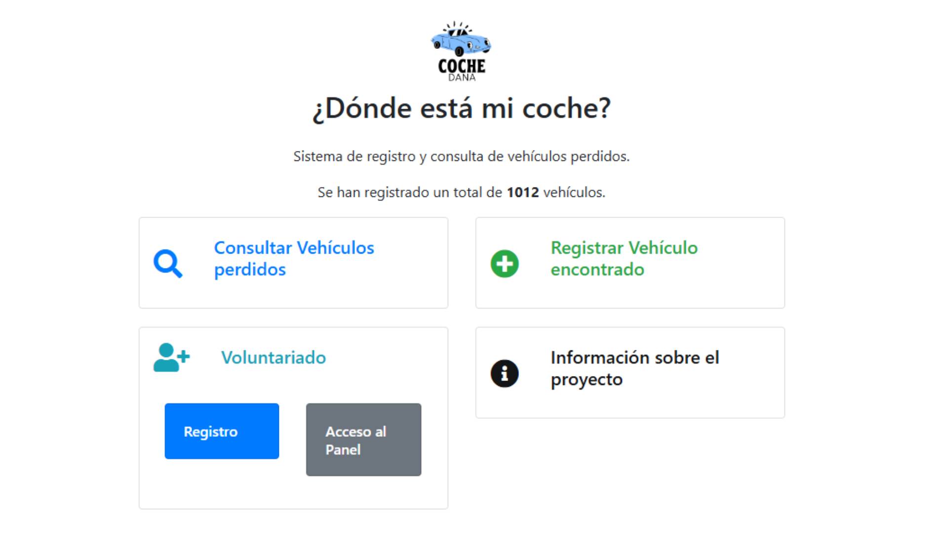 TuCocheDana: la web que te ayuda a encontrar el coche que has perdido por la riada