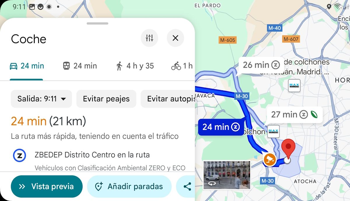 Evita ya las multas de las Zonas de Bajas Emisiones con la nueva función Z de Google Maps