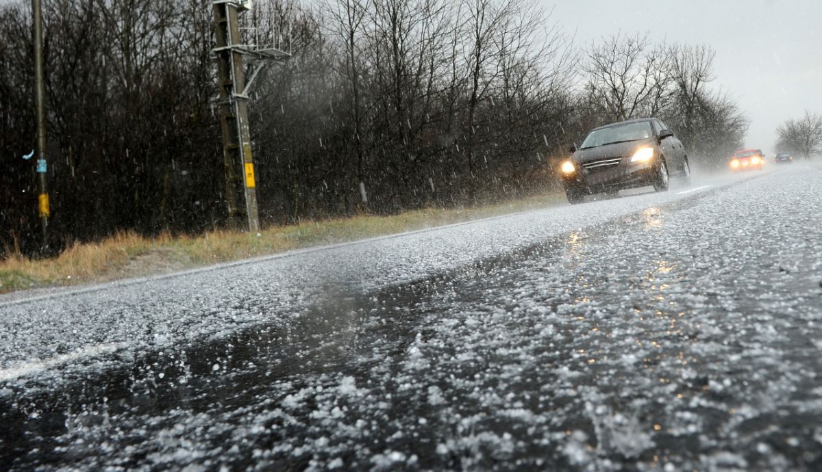 Hielo negro en las carreteras
