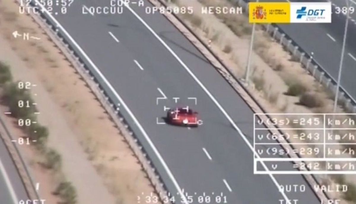 Estos son los mayores excesos de velocidad captados por la DGT ya en España