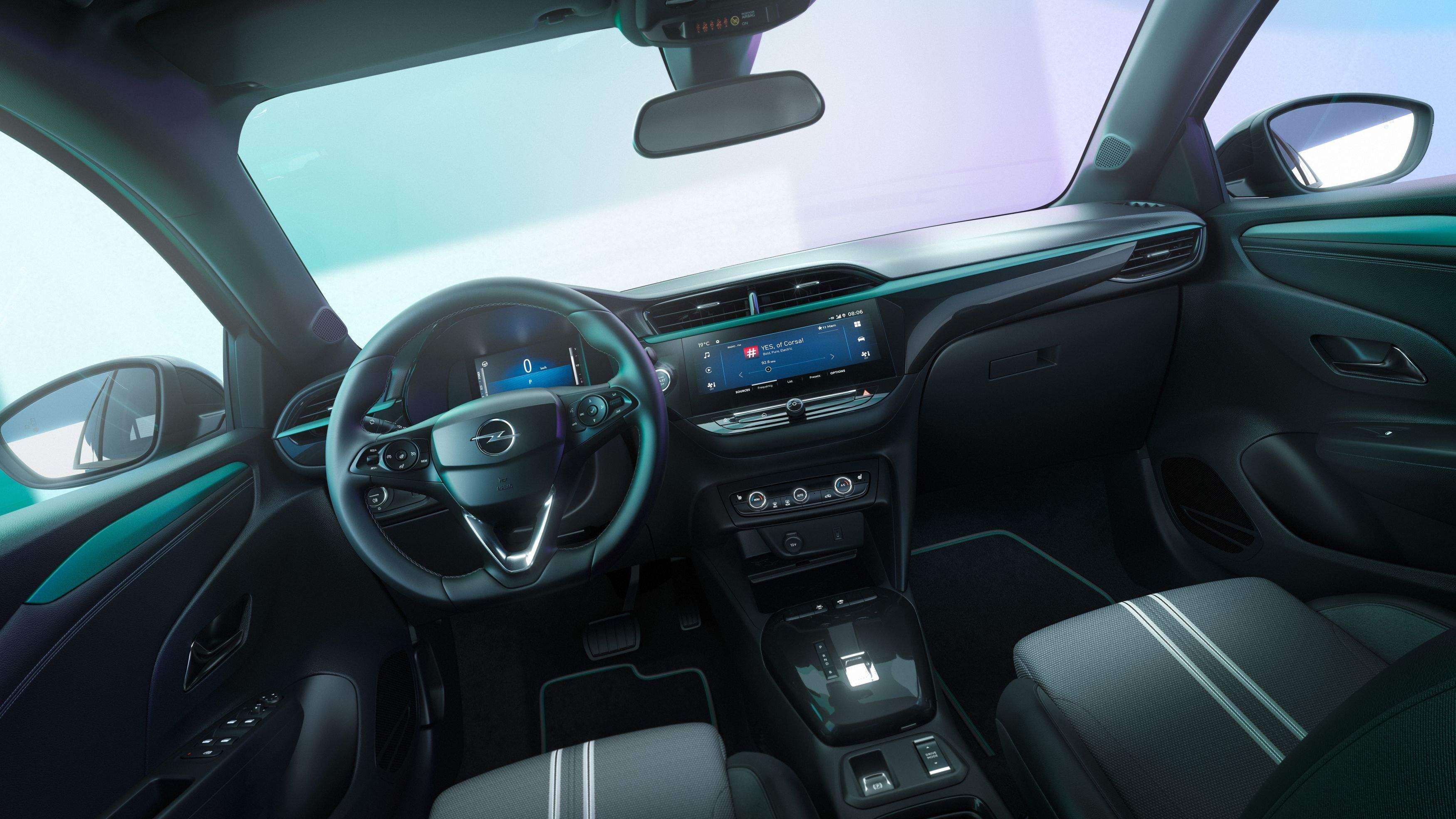 Interior del Opel Corsa Yes