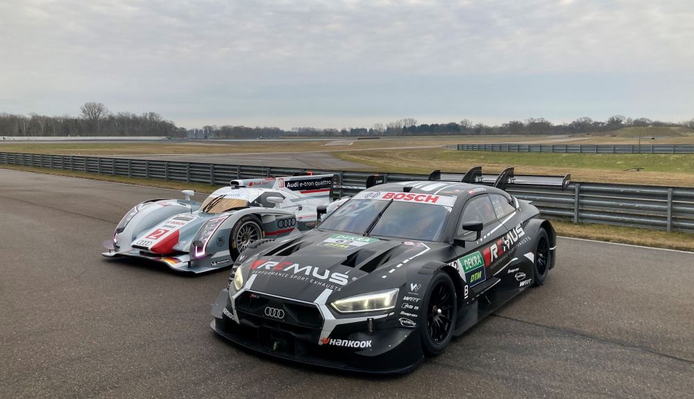 Audi R18 e-tron quattro 2012 y el RS5 DTM 2015