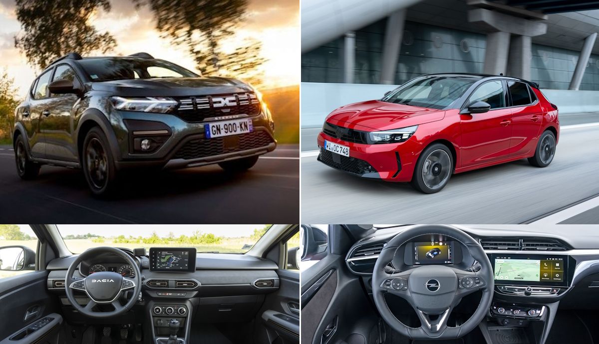 Dacia Sandero vs Opel Corsa, comparativa de coches superventas, cuál es mejor