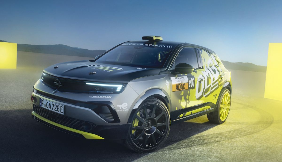 Opel presenta como sería un coche de rallyes completamente eléctrico, Mokka GSE Rallye