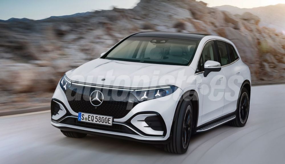 Mercedes EQS SUV Facelift. Ilustración: Schulte. Mercedes EQS SUV Facelift. Ilustración: Schulte.