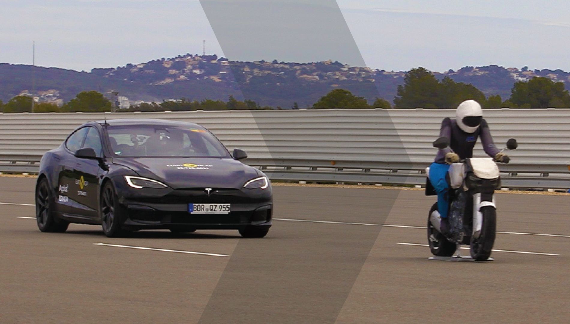 EuroNCAP valora los sistemas de conducción autónoma de varios coches y Tesla no sale muy bien parada