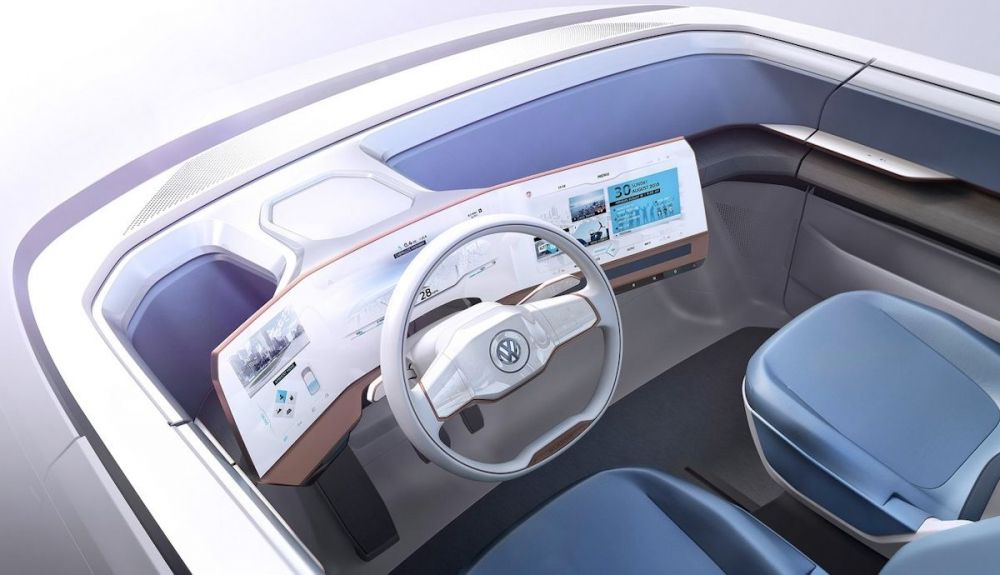 Interior del concepto Volkswagen Budd e Concept