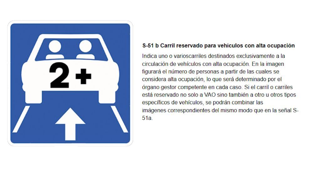 Nueva señal S 51b y explicación oficial de la DGT de su significado Nueva señal S 51b y explicación oficial de la DGT de su significado