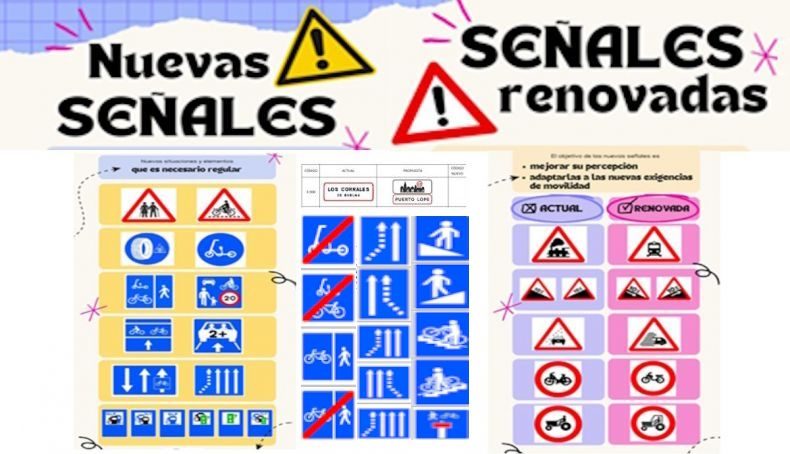 Estas son todas las nuevas señales de tráfico que entran desde hoy en vigor y las que desaparecen