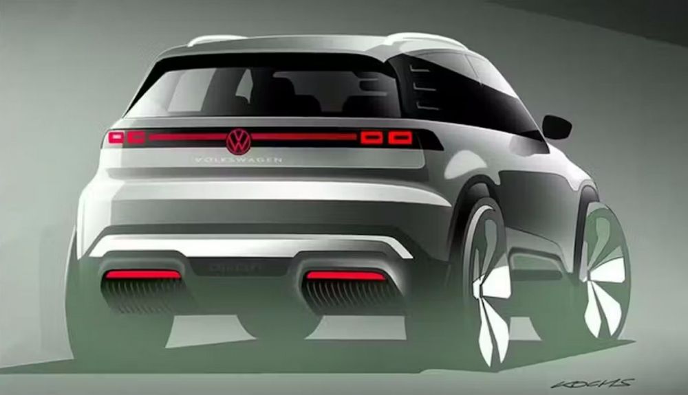Primeros bocetos oficiales del nuevo SUV eléctrico que lanzará Volkswagen Primeros bocetos oficiales del nuevo SUV eléctrico que lanzará Volkswagen