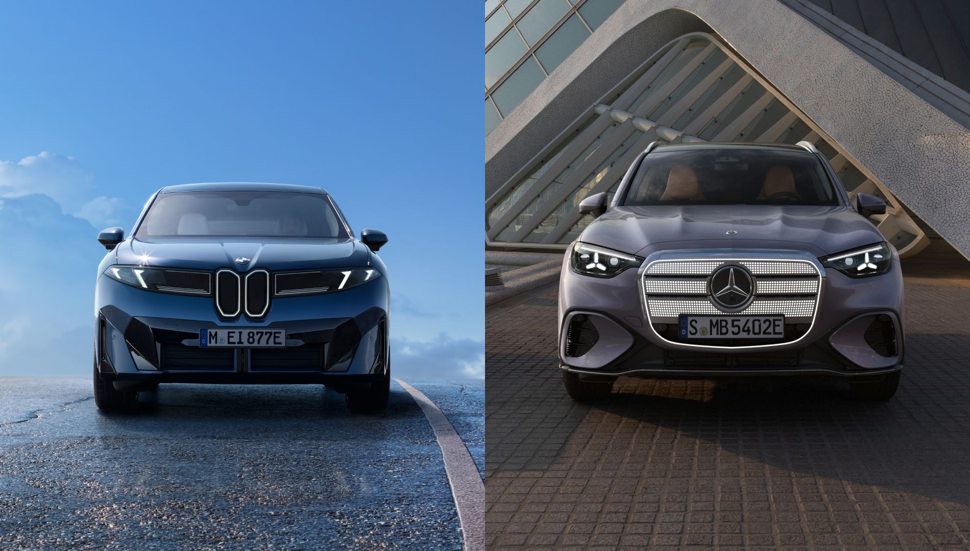 Estos dos SUV se presentaron a la vez, pero ¿cuál es mejor, el Mercedes GLC eléctrico o el BMW iX3?