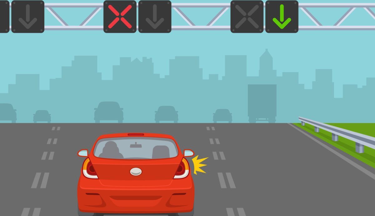 Señalización de semáforos para carriles reversibles
