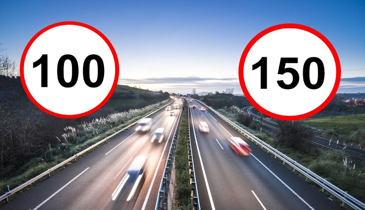 A 100 kmh o a 150, gran disparidad entre los nuevos límites de velocidad de autopistas y autovías
