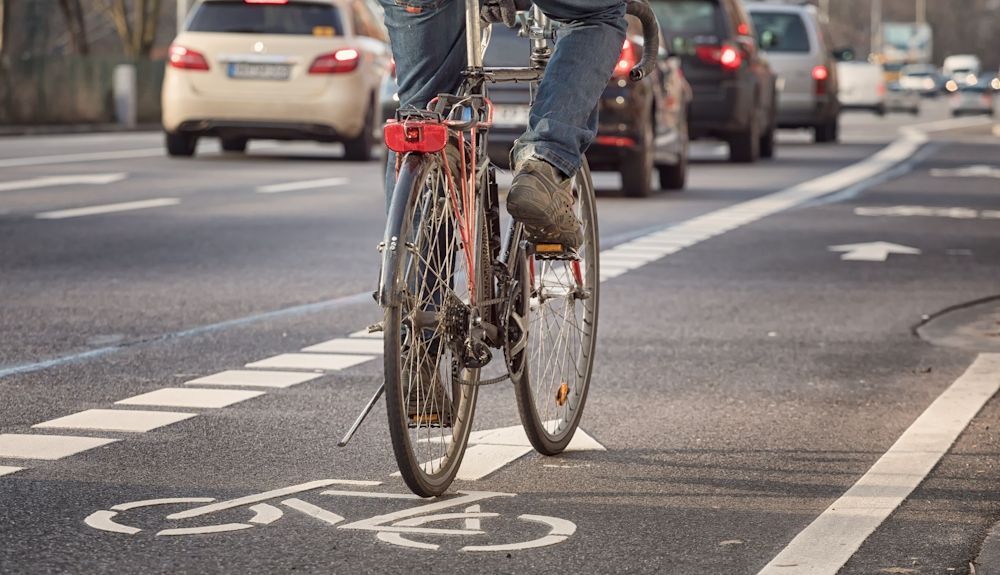 Carril bici en arcén Carril bici en arcén