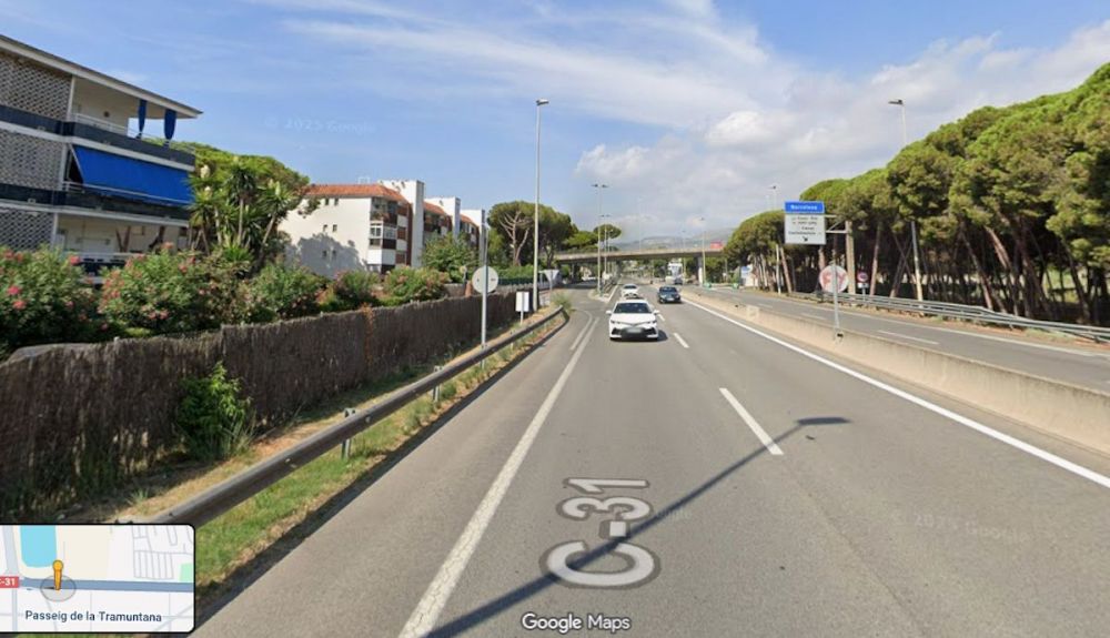 Tramo de la C 31, entre Castelldefels y Gavá que limita ya su velocidad máxima a 70 km h por la noche Tramo de la C 31, entre Castelldefels y Gavá que limita ya su velocidad máxima a 70 km h por la noche