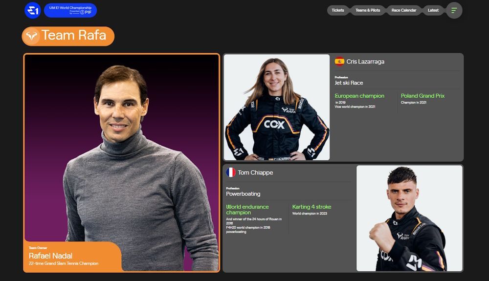 Equipo Team Rafa de la E1 Series