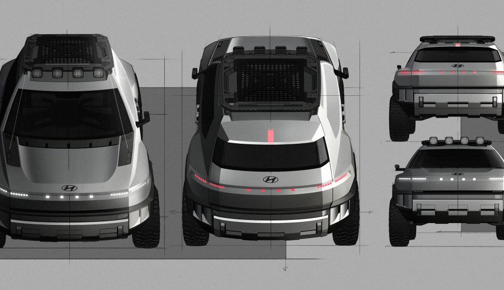Boceto del prototipo Hyundai Crater