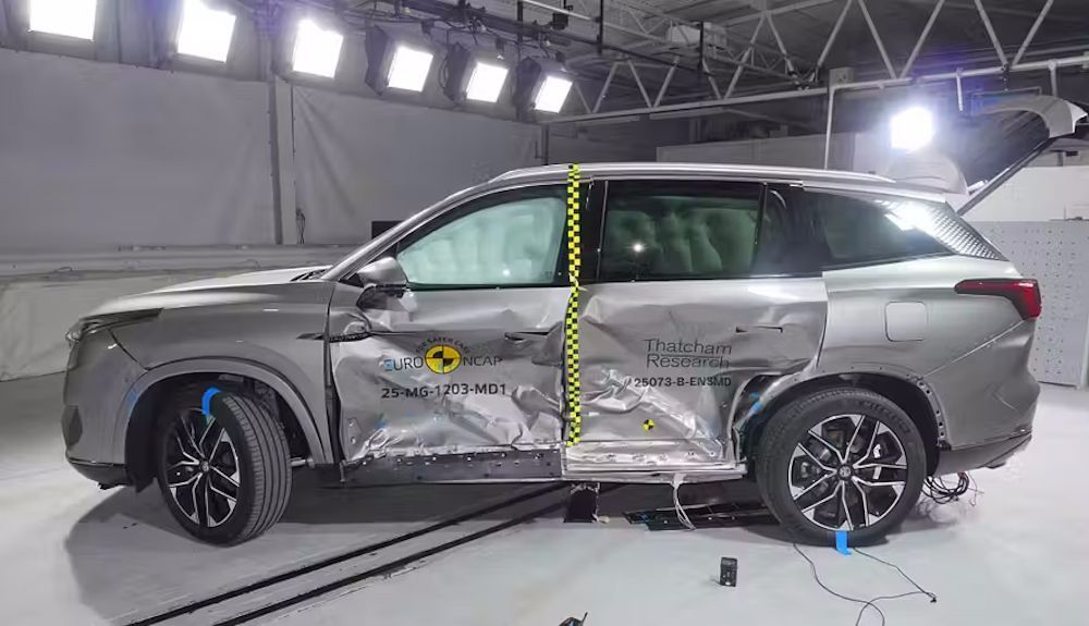 Las pruebas de choque de Euro NCAP han descubierto el nuevo SUV de MG, el QS9