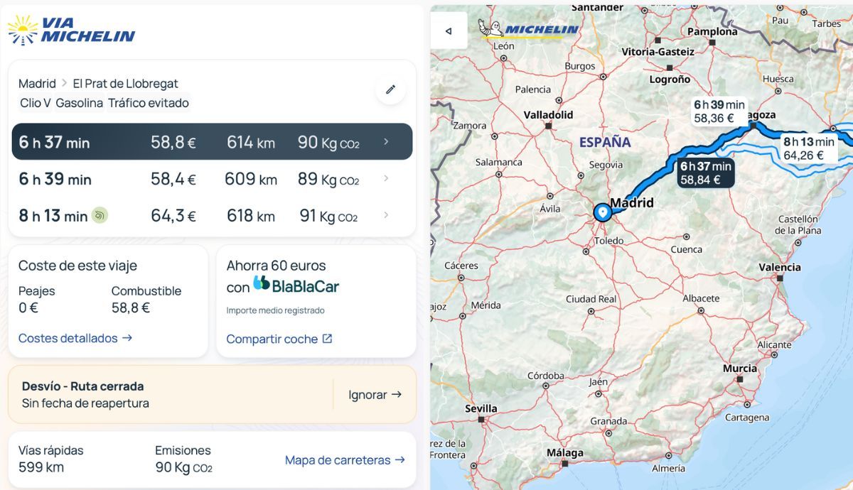 ¿Cómo funciona ViaMichelin para planificar rutas?
