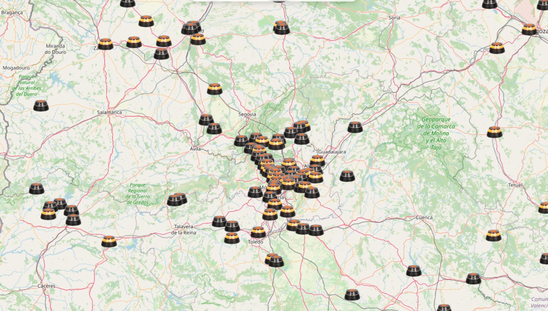 Más polémicas para las balizas V16: este mapa viral vuelve a sembrar las dudas sobre su implantación