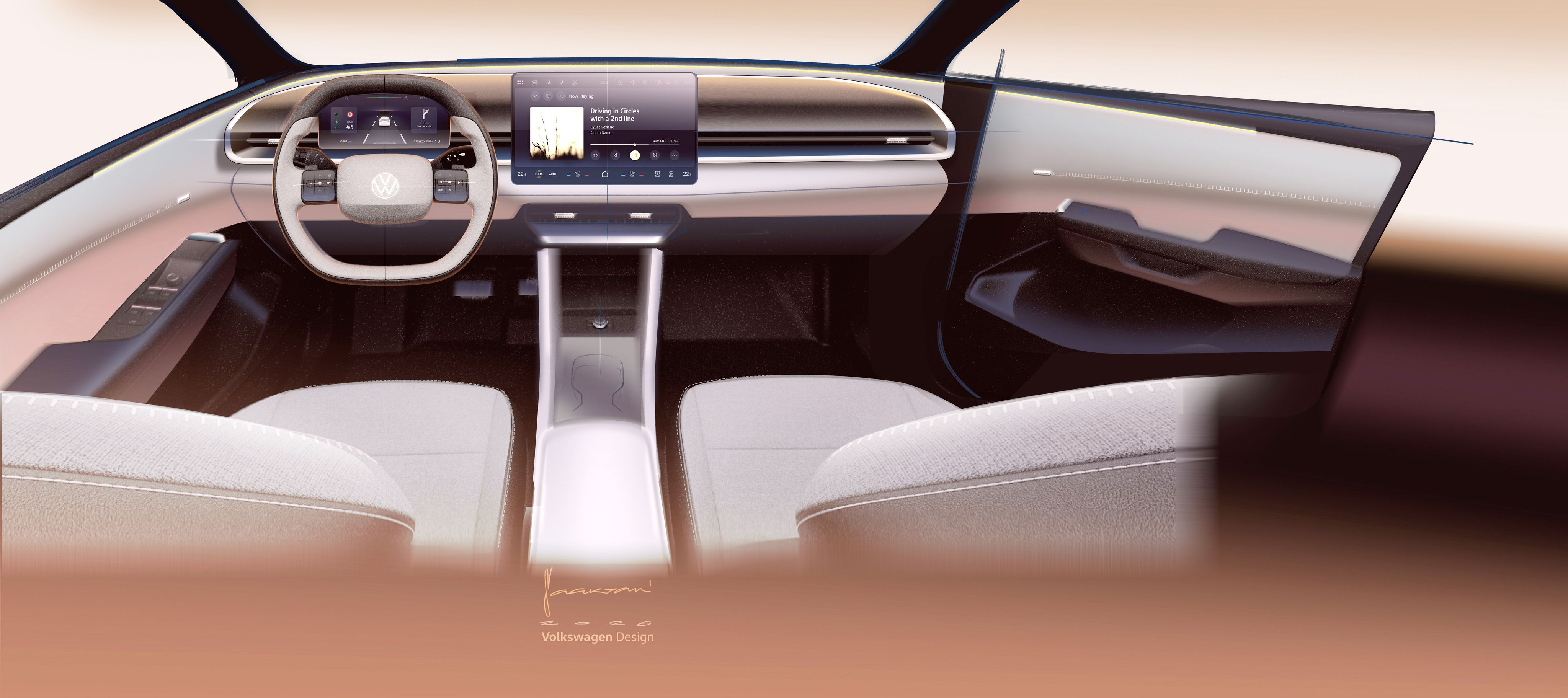 Interior del Volkswagen ID. Polo