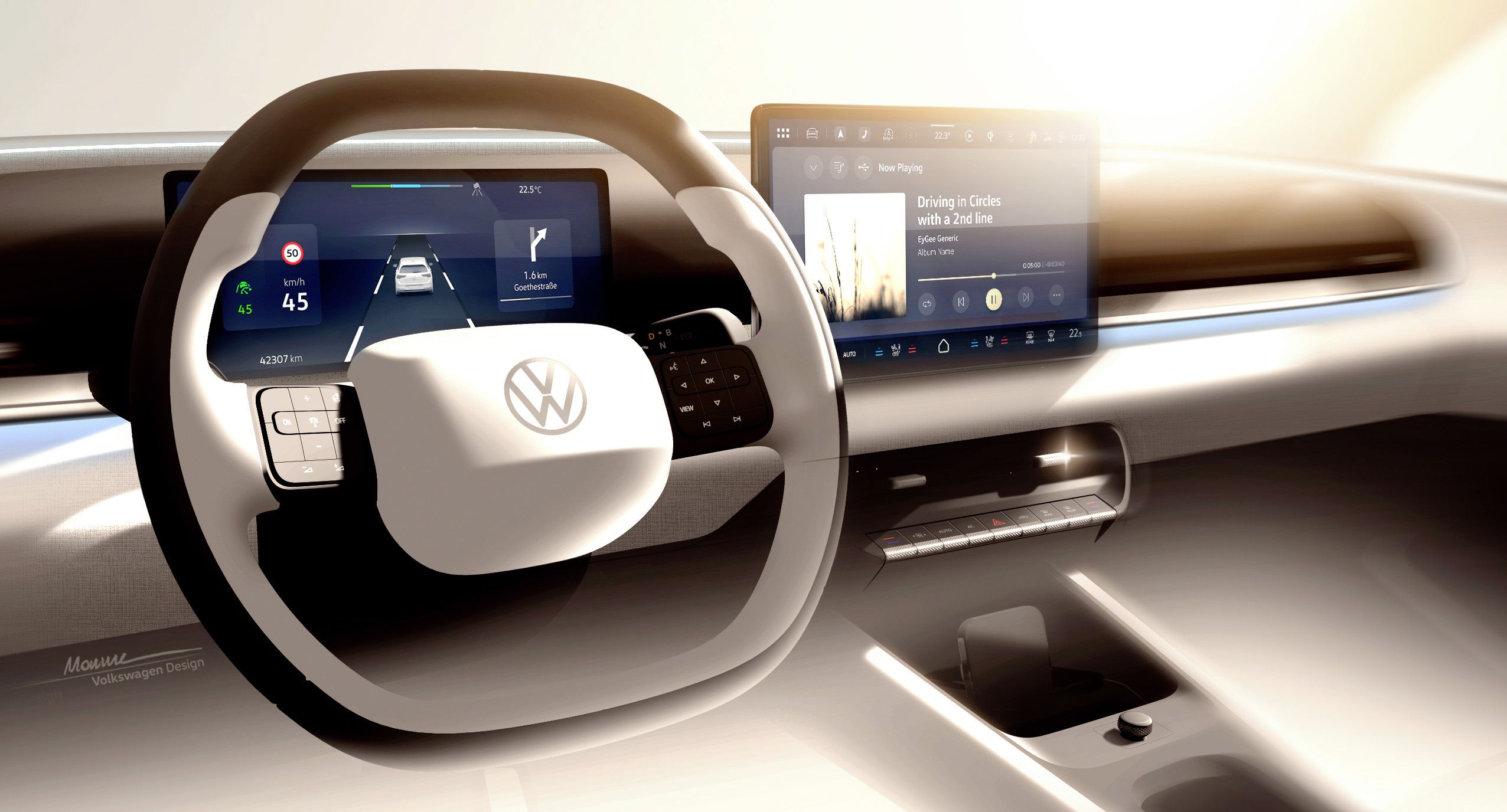 Interior del Volkswagen ID. Polo