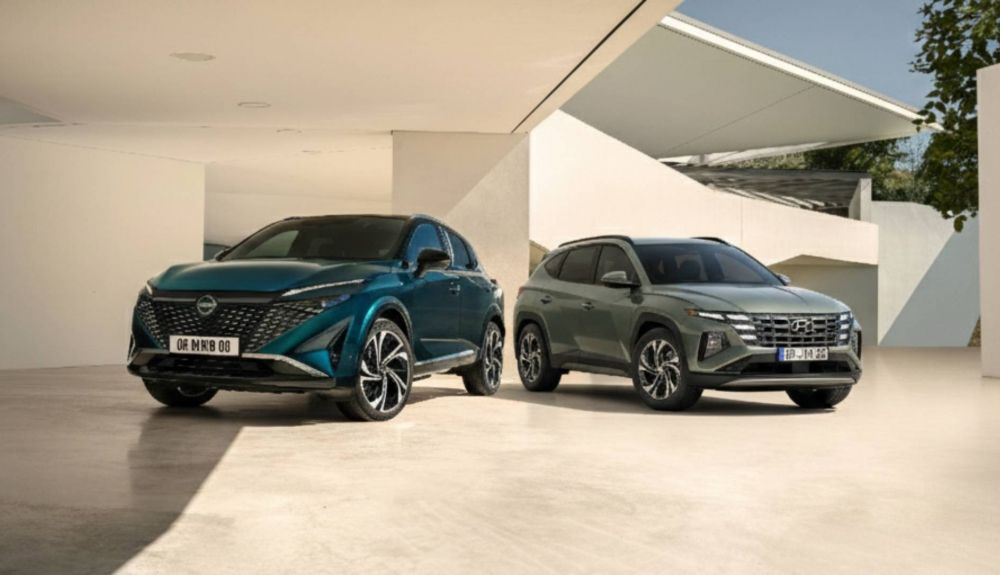 Duelo Hyundai Tucson vs Nissan Qashqai, ¿cuál será el mejor SUV de 2026? Imagen generada por IA
