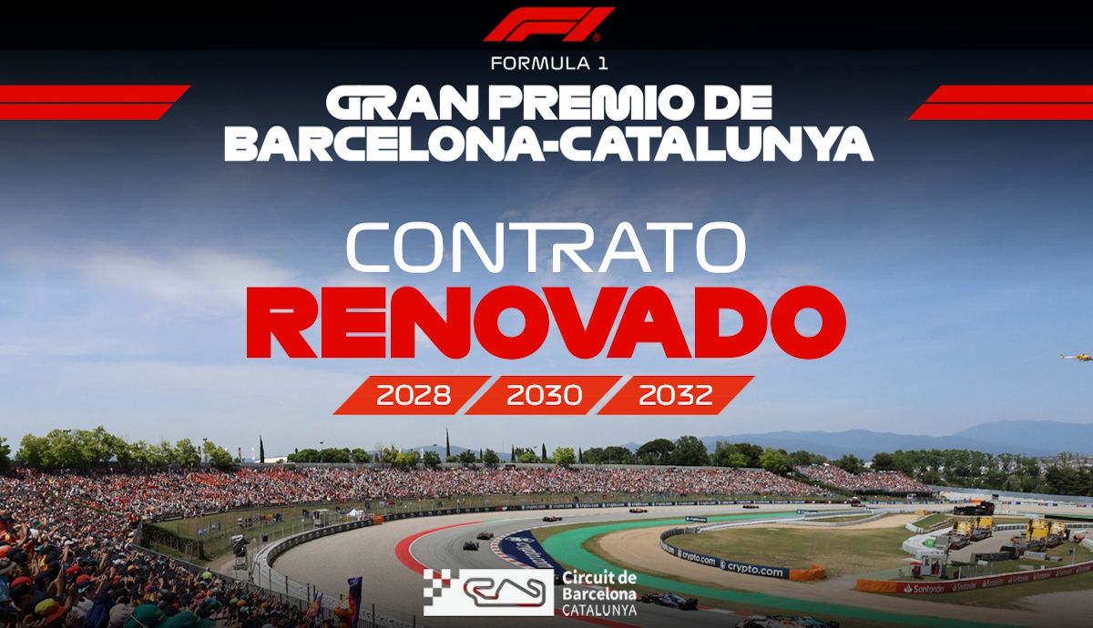 Barcelona renueva la F1, el Circuit, sede de un Gran Premio cada 2 años hasta 2032, rotando con SPA