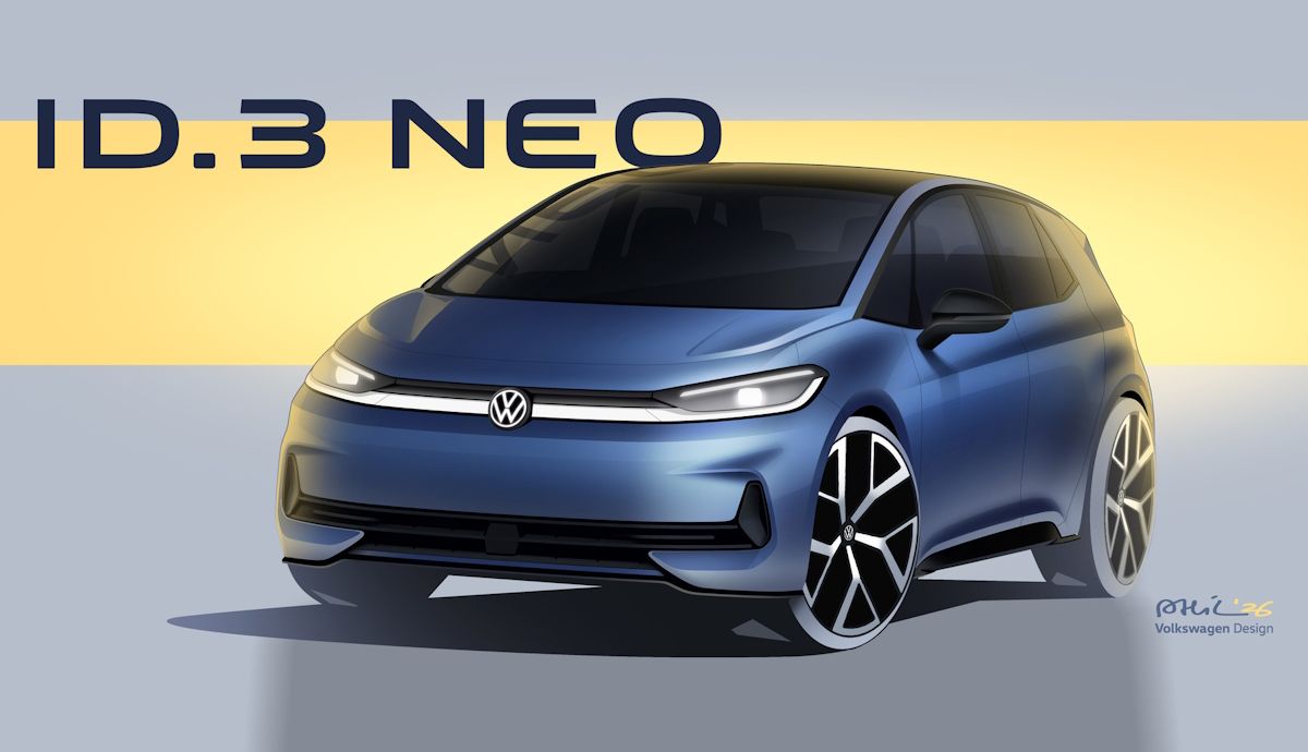 Nuevo VW ID.3 Neo 2026, primer adelanto del nuevo compacto eléctrico de Volkswagen