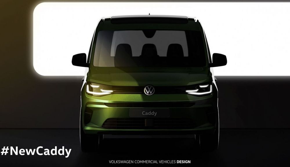 Primera ilustración desvelada por Volkswagen de la nueva Caddy 2026