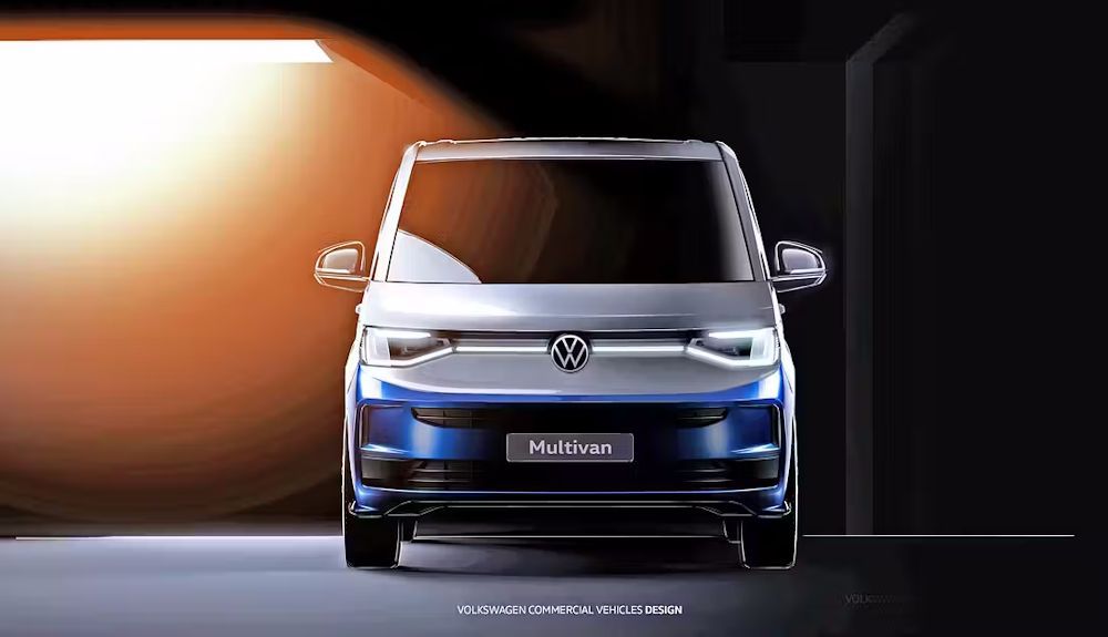 Primer boceto oficial de la nueva Volkswagen T7 Multivan
