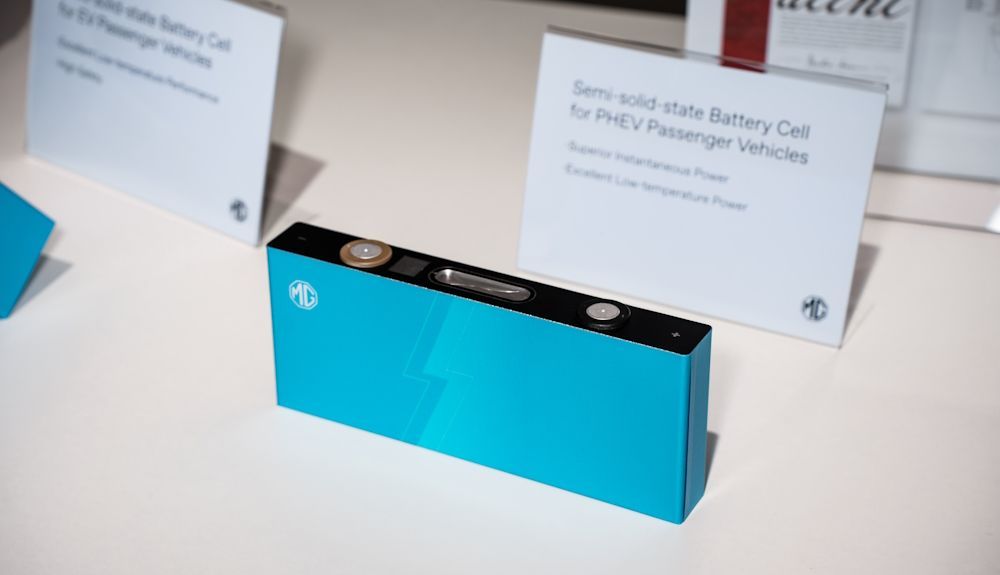 MG confirma las primeras baterías de estado semisólidas producidas ya en serie para coches eléctricos