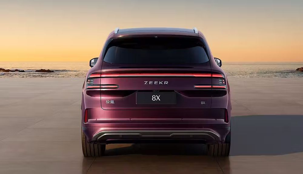 Trasera del Zeekr 8X