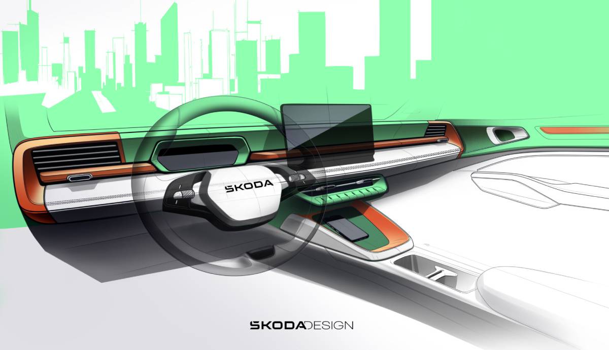 Skoda rediseña la estructura de sus salpicaderos y el Epiq será el primero que la estrene así serán