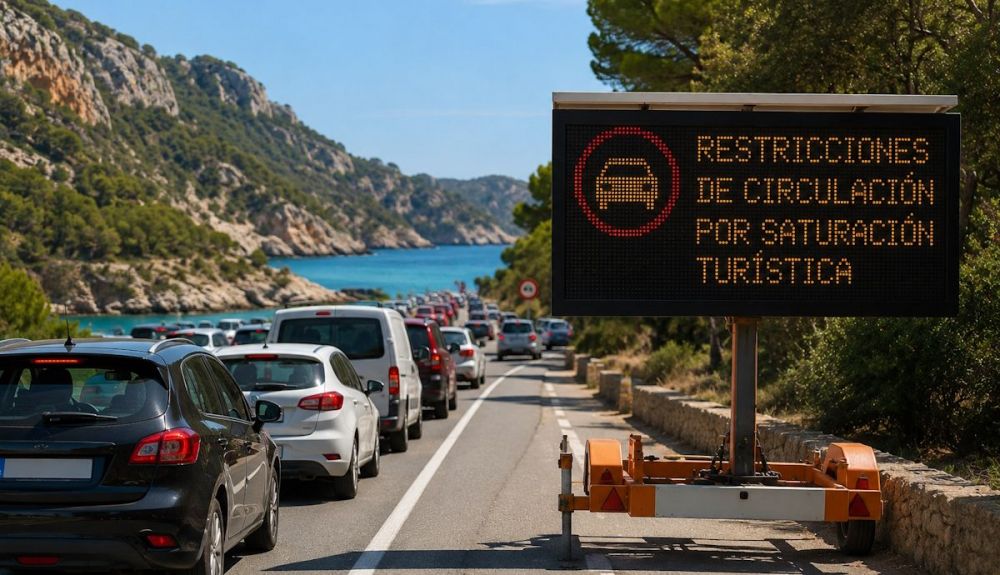 Las próximas grandes restricciones a coches que llegan a España, uno por casa y multas de 30.000 €. Foto generada por IA