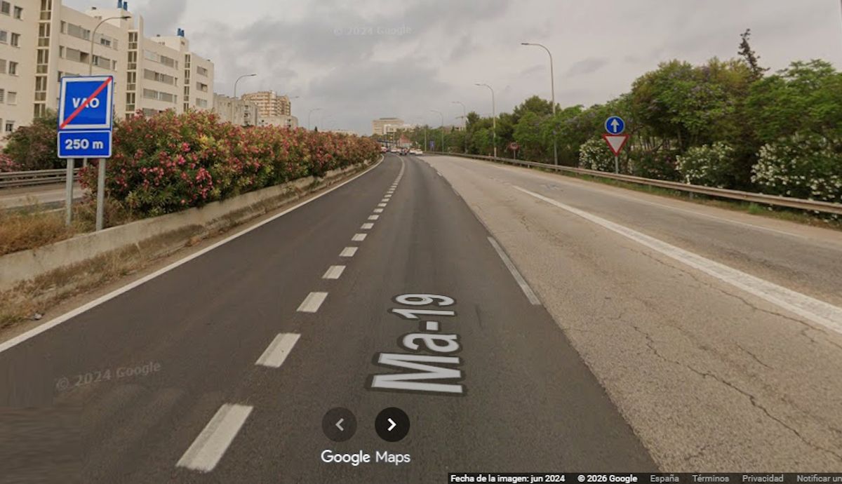 Admitido a trámite el primer recurso contra uno de los nuevos carriles VAO de ocupación de la DGT. Foto Google Maps