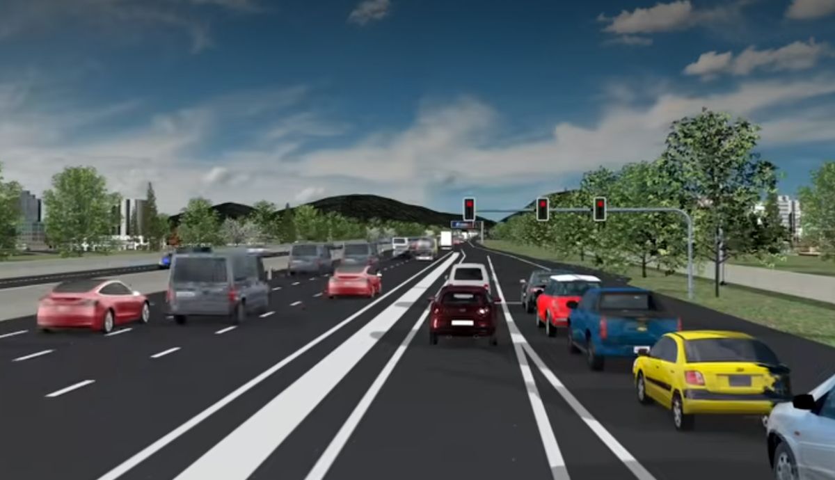 Llegan las nuevas autopistas inteligentes, te dicen a la velocidad que ir y con semáforos en accesos