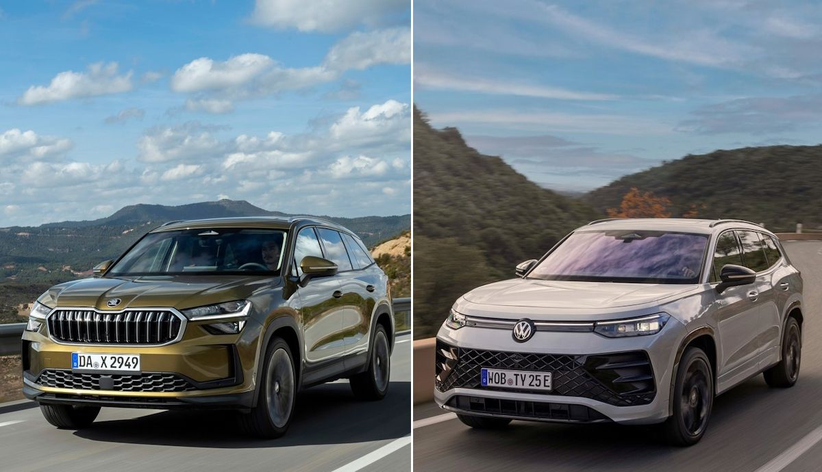 Skoda Kodiaq vs. Volkswagen Tayron, comparativa SUV 2026, cuál es mejor