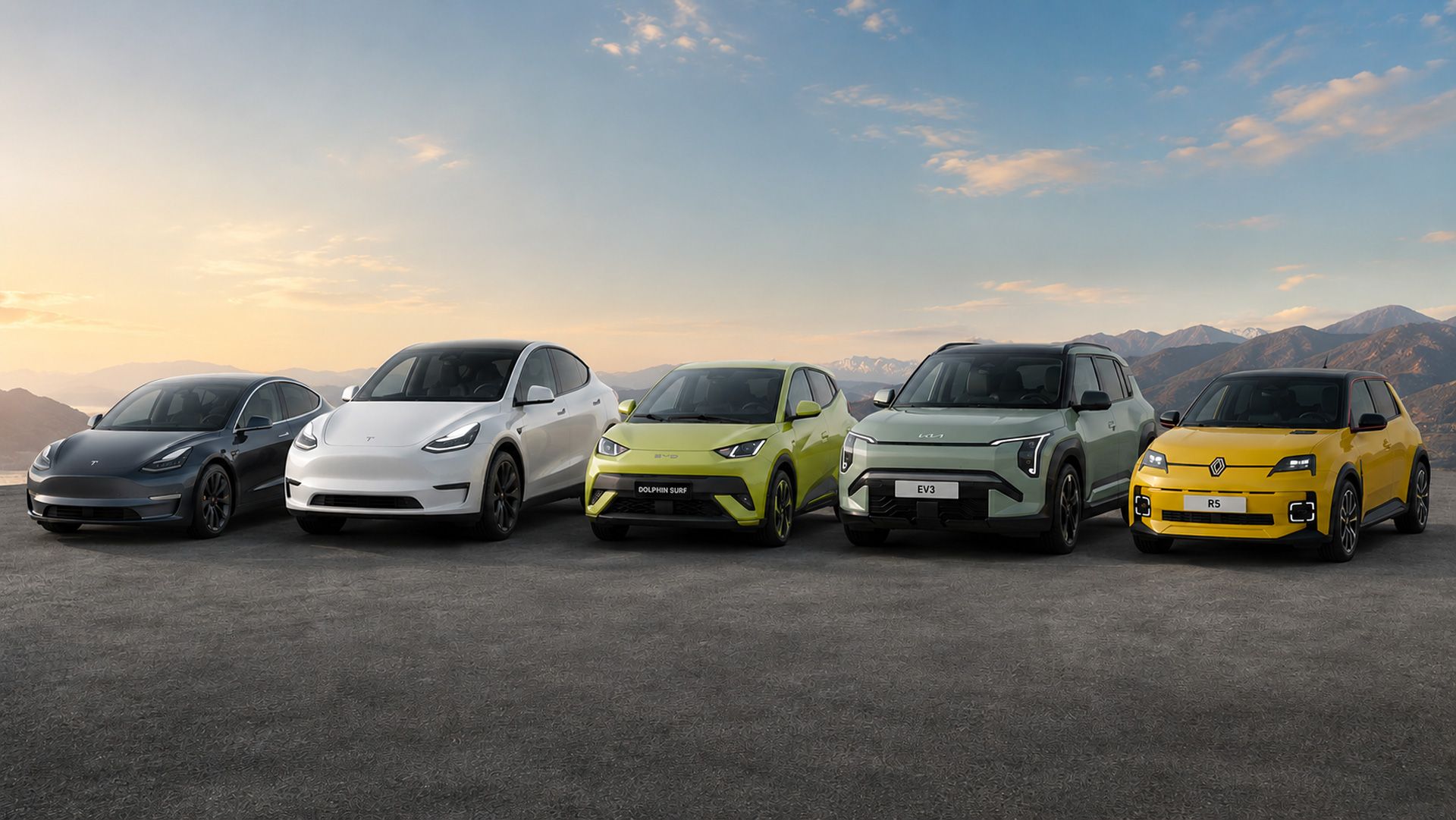 Coches eléctricos más populares en España en 2026. (Imagen generada con ChatGPT)